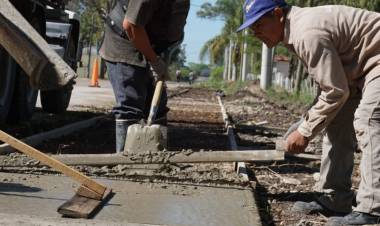 Continúan los trabajos en la Ciclovía y Vereda Peatonal en zona sur