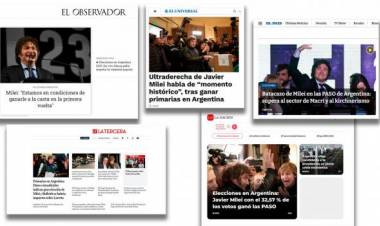 Así destacaron algunos los medios internacionales el sorpresivo resultado de las primarias en Argentina