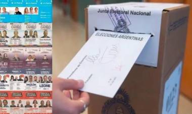 Elecciones 2023: las cinco boletas que estarán este domingo en el cuarto oscuro.