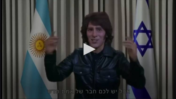 Parodiaron a Javier Milei en la TV israelí: menciones a Maradona, el asado y la situación económica de la Argentina