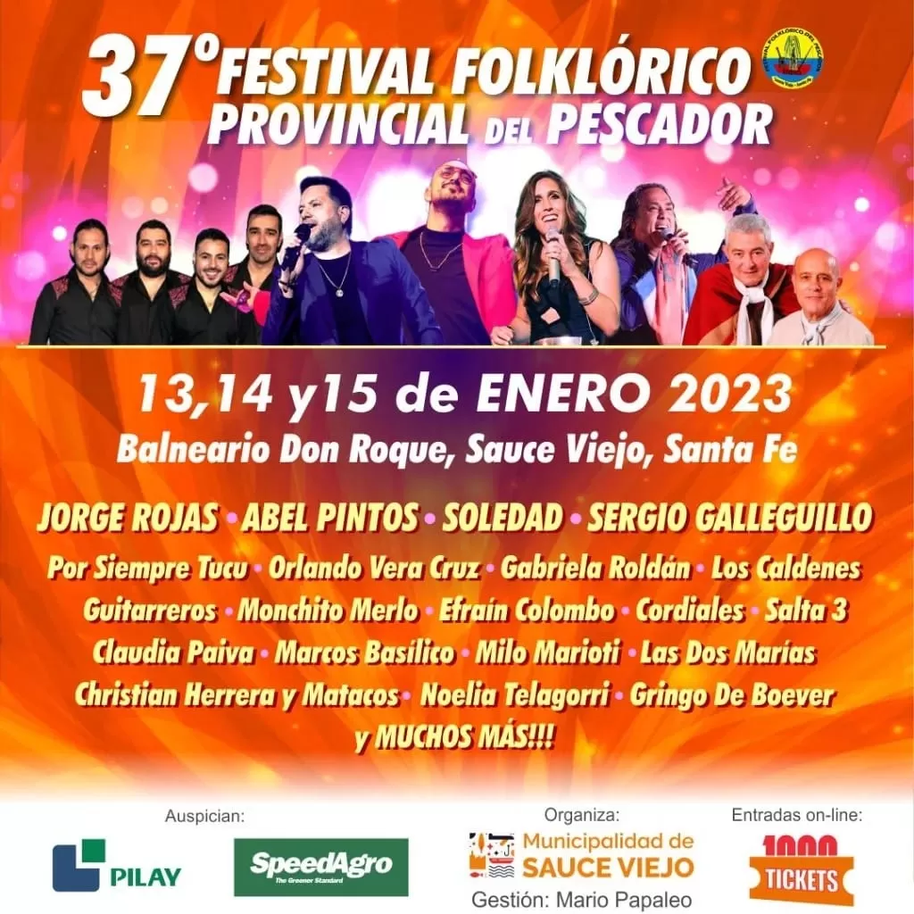 37º Festival del Pescador en Sauce Viejo