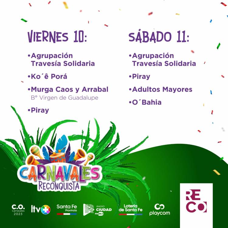 CARNAVALES 2023: ANTICIPATE Y COMPRÁ TU ENTRADA A PARTIR DEL DOMINGO